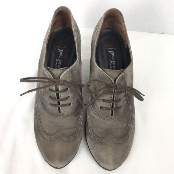 Paul Green Suede Lace-Up Booties - Picture 3 of 8